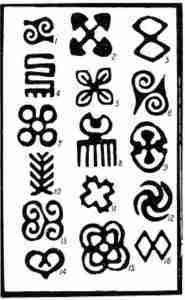 53 símbolos Adinkra