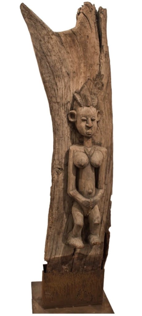 Pilar de Togu Na, La Casa de la Palabra. Dogón. Madera. 218.77.29 cms.
