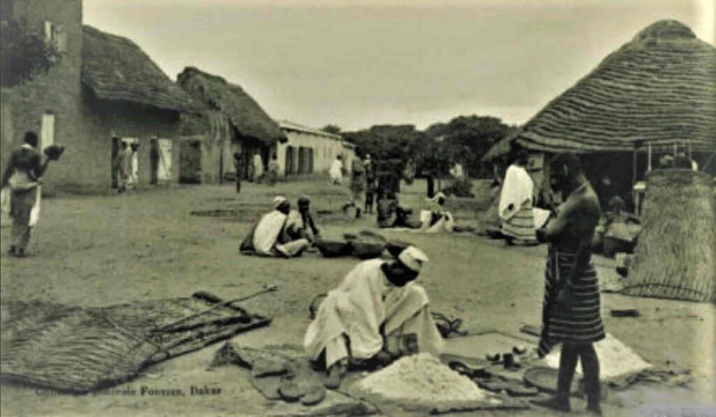Comerciante en sal en el mercado de Bamako